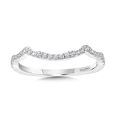 Curved Diamond Wedding Band